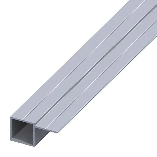 alfer Quadratrohr, 1 Schenkel versetzt 1 m, 23.5 x 45.5 x 1.5 mm