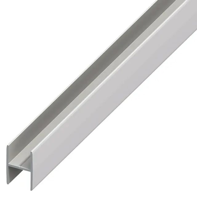 alfer clampline-H-Profil 2 m, 9.9 x 11 x 1.5 mm Aluminium eloxiert silber