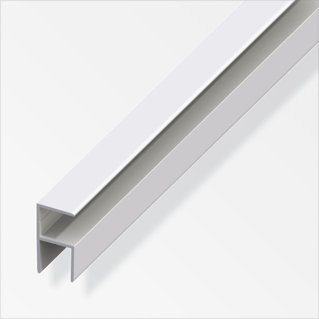 alfer clampline-Eck-Profil 2 m, 15.9 x 18 x 1.5 mm Alu eloxiert silber