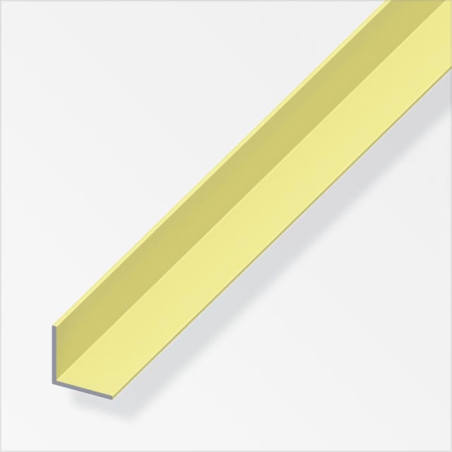 alfer Winkel 1 m, 20 x 20 mm Aluminium eloxiert messing