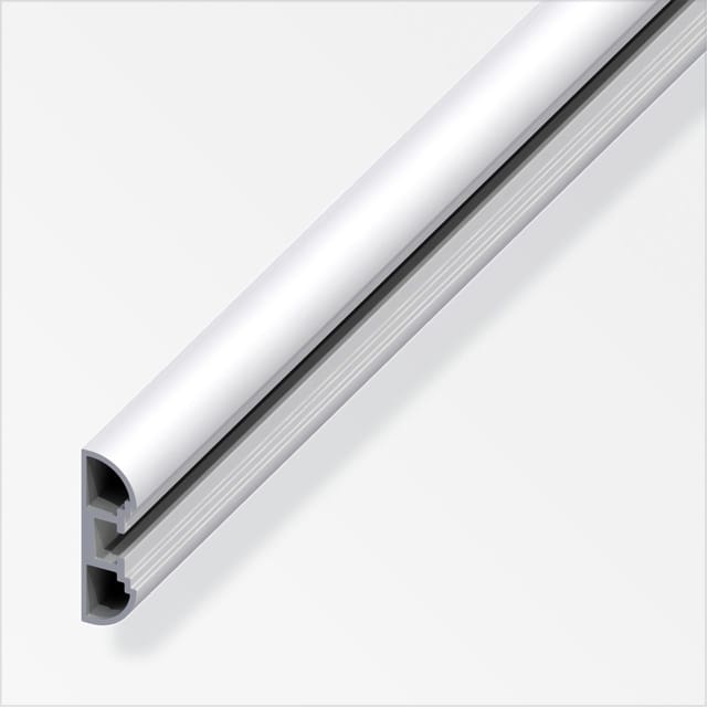 coaxis®-Profil, extraschmal 1 m, 27.5 x 11 mm Aluminium eloxiert silber