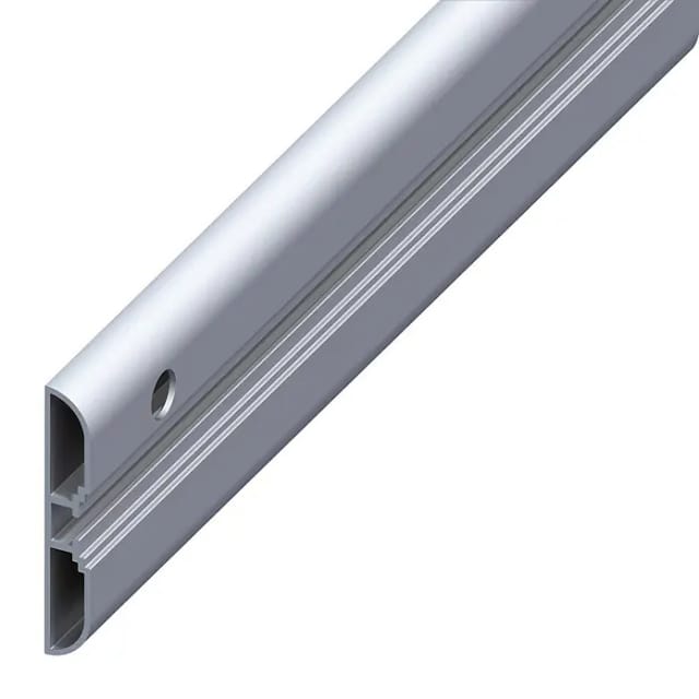 coaxis®-Profil, breit 1.5 m, 60 x 10 mm Aluminium roh blank