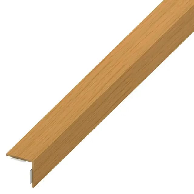 alfer Winkel 2.5 m, 20 x 20 mm PVC (Kunststoff) glatt eiche hell