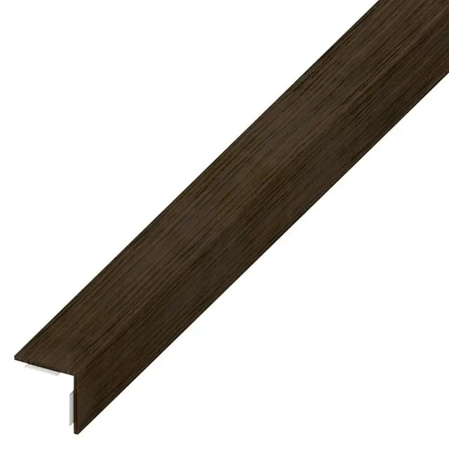 alfer Winkel 2.5 m, 20 x 20 mm PVC (Kunststoff) glatt wenge