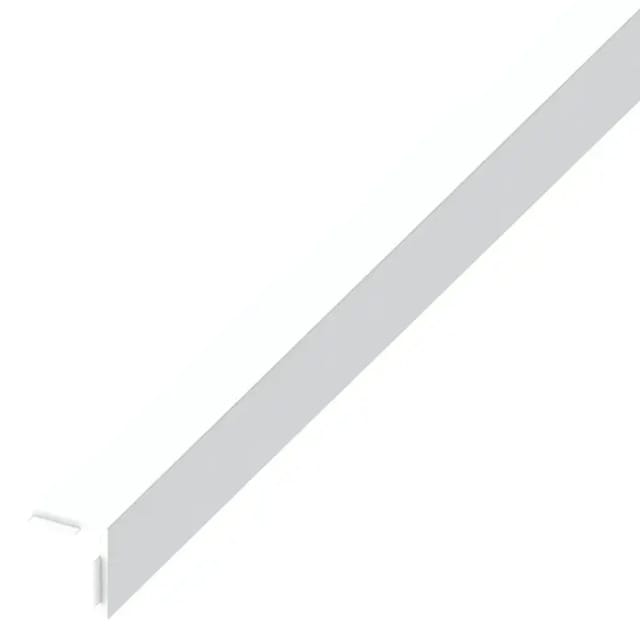alfer Winkel 1 m, 30 x 30 mm PVC (Kunststoff) Selbstklebend glatt weiss