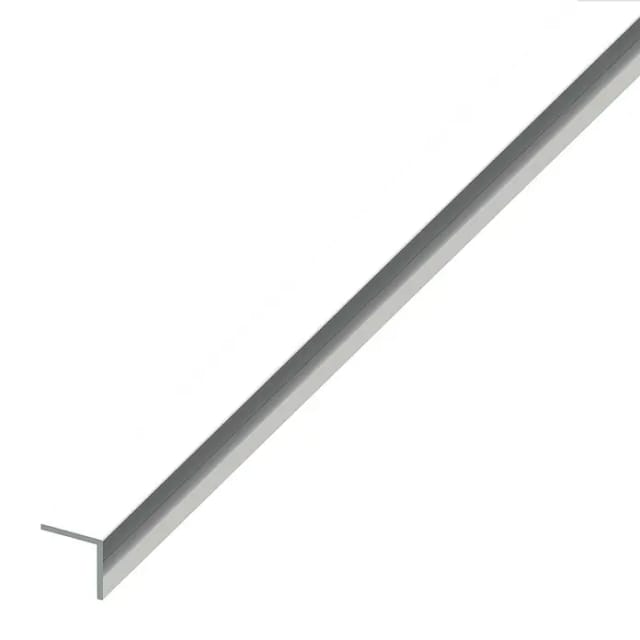 alfer Winkel 2.5 m, 20 x 20 mm Aluminium eloxiert poliert Chromoptik