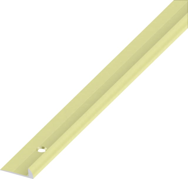 alfer Rund-Abschluss-Profil 1 m, 21.5 x 5 mm Aluminium eloxiert messing