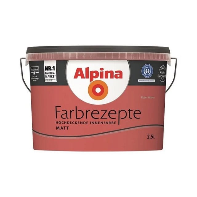 Alpina Farbrezepte Wandfarbe Roter Ahorn matt 2,5 L