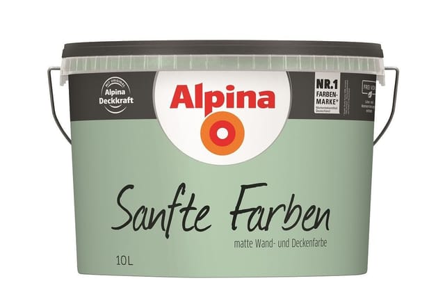 Alpina Sanfte Farben Wandfarbe 10 L lagune
