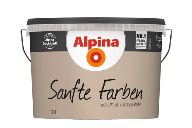 Alpina Sanfte Farben Wandfarbe 10 L sandstein