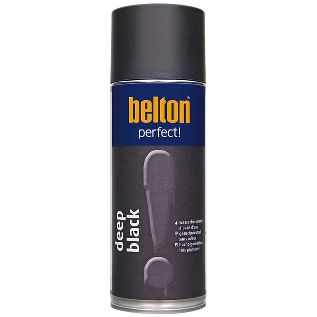 Belton perfect Lackspray 400 ml Deep black seidenmatt