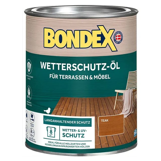Bondex Wetterschutzöl 0,75 L teak