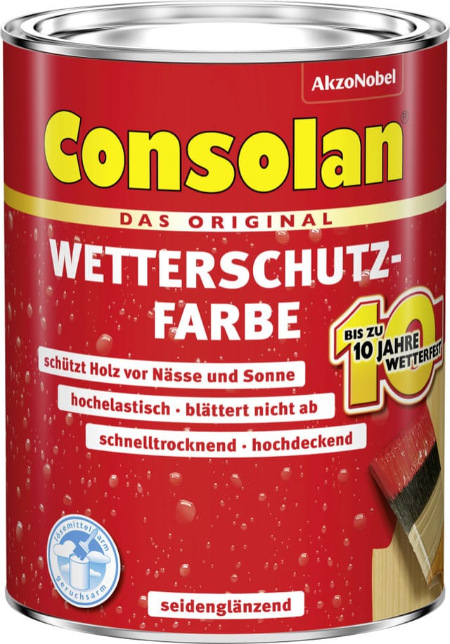 Consolan Wetterschutz-Farbe 0,75 L galeriegrau