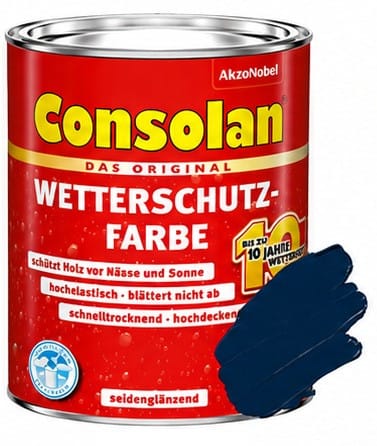 Consolan Wetterschutz-Farbe 0,75 L nachtblau
