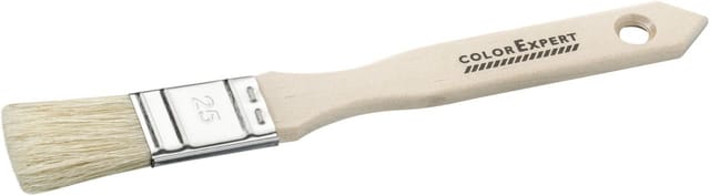 Color Expert Flachpinsel helle Borste 25 mm Hartholz