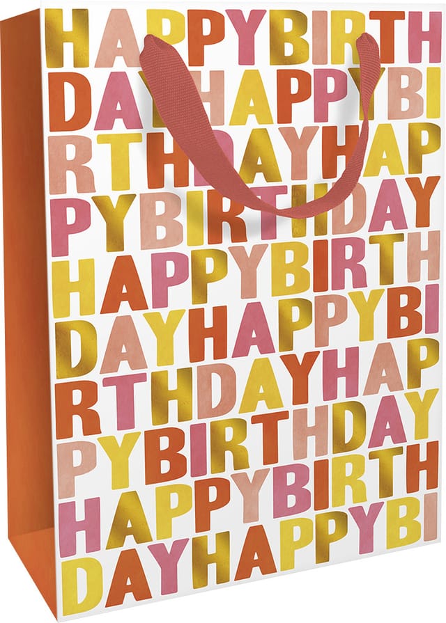 Geschenktasche Happy Birthday 26 x 36 cm