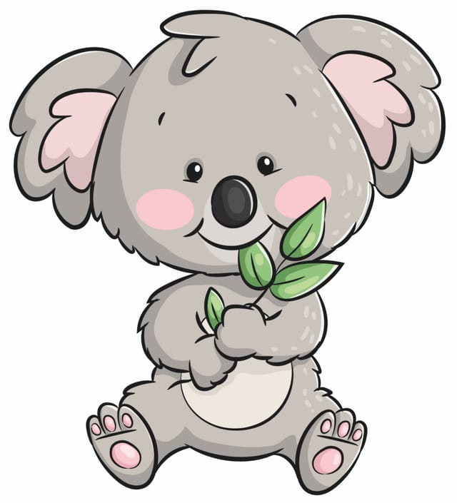 Hermann Schütz Aufkleber Koala 95x100mm