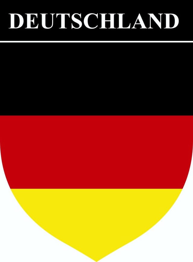 Hermann Schütz Aufkleber Wappen Deutschland 85x65mm