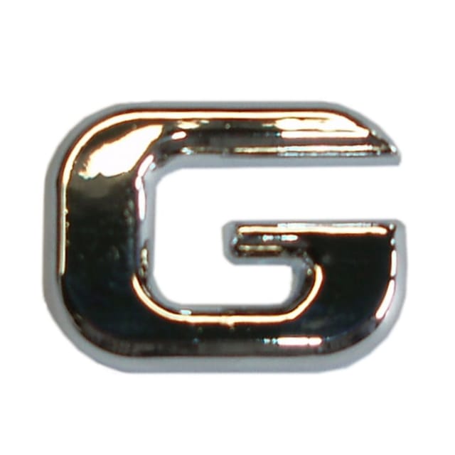 Hermann Schütz 3D-Relief-Chrome-Buchstabe G 25x35mm
