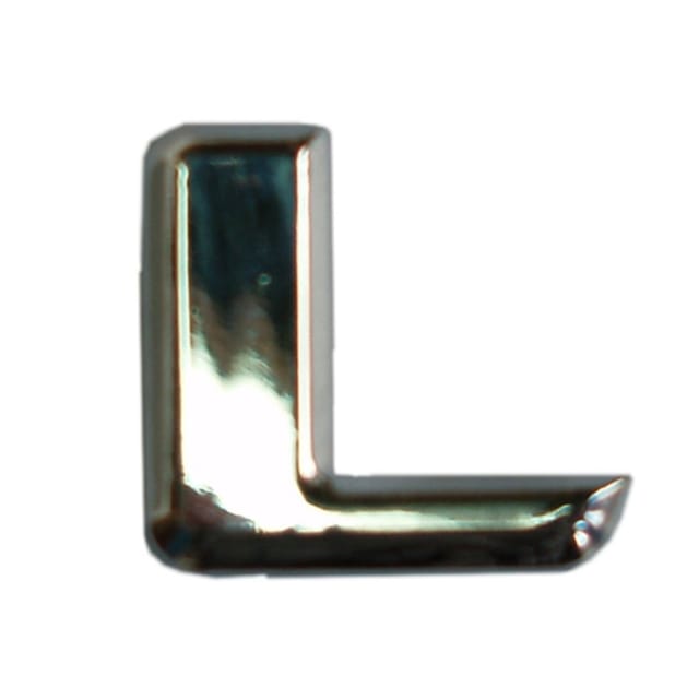 Hermann Schütz 3D-Relief-Chrome-Buchstabe L 25x35mm
