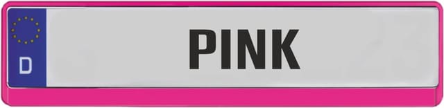 Hermann Schütz Kennzeichenrahmen Standard pink