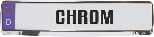 Hermann Schütz Design Kennzeichenrahmen Chrome