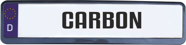 Hermann Schütz Design Kennzeichenrahmen Carbon