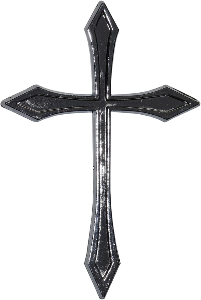 Hermann Schütz Relief-Chrome-Tattoo Kreuz 75x50mm