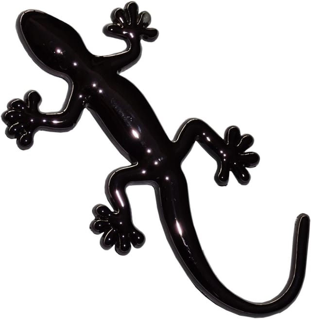 Hermann Schütz Relief-Chrome-Tattoo Gecko schwarz 100x50mm