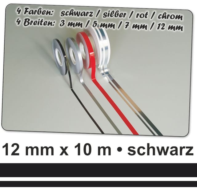 Hermann Schütz Auto Zierstreifen Deco-Stripe schwarz - DOPPELSTREIFEN