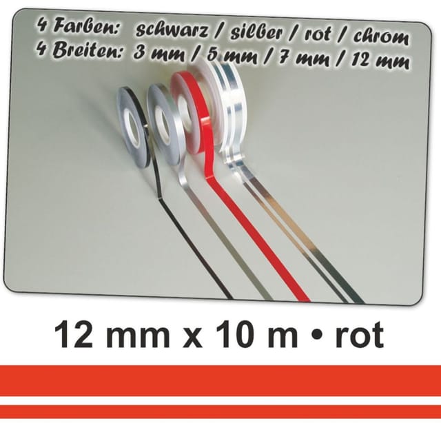 Hermann Schütz Auto Zierstreifen Deco-Stripe rot - DOPPELSTREIFEN