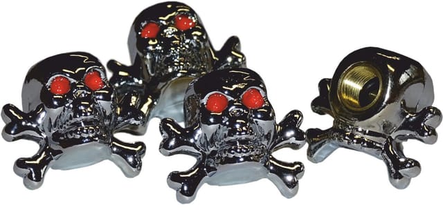 Hermann Schütz Ventilkappen Vent-Cap Totenkopf 4er-Set