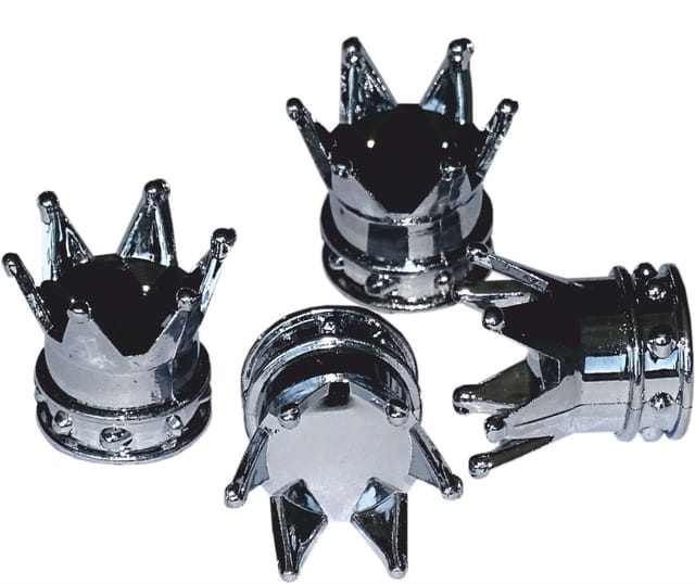 Hermann Schütz Ventilkappen Vent-Caps Krone silber 4er-Set
