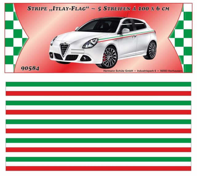 Hermann Schütz Italy-Stripe Streifen Italien-Design 5 Stück