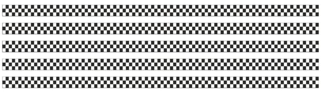 Hermann Schütz Race-Flag-Stripe Streifen 5 Stück je ca. 1m x 60mm