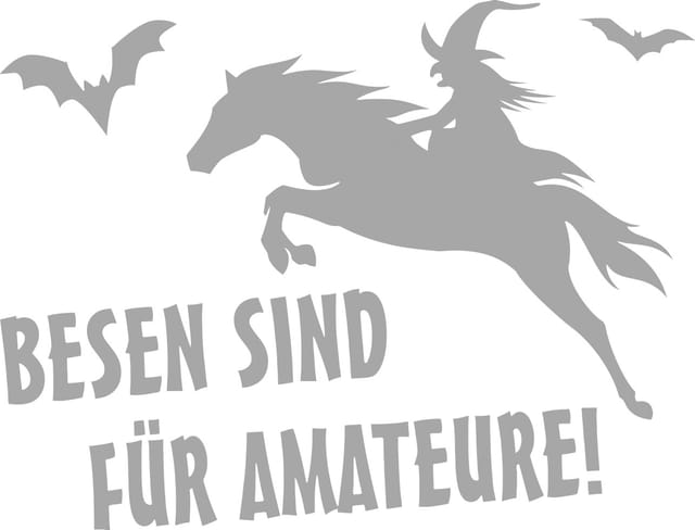 Hermann Schütz Aufkleber Pferd Besen sind für Amateure