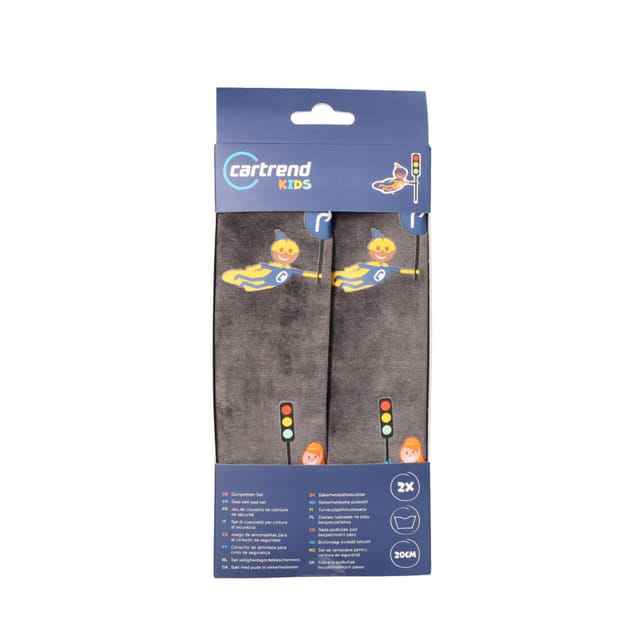 Cartrend Kids Gurtpolster-Set grau