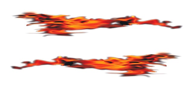 Hermann Schütz Aufkleber Flammendekor