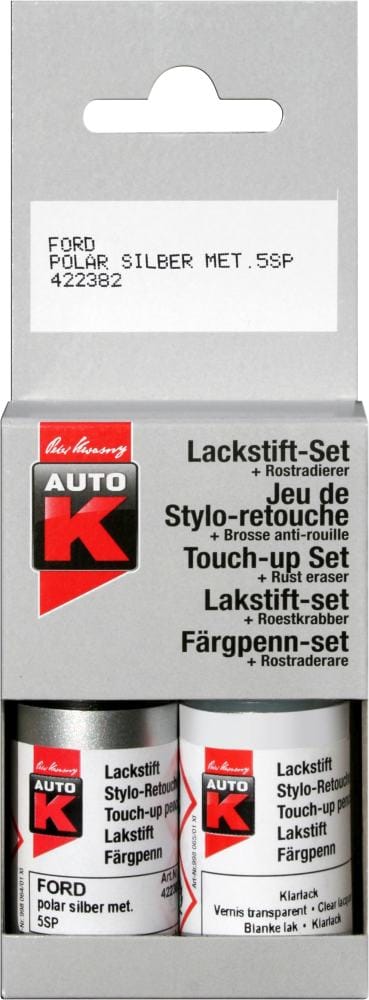 Auto-K Lackstift VW Audi kristallsilber LY7T mit Klarlack 2x 9ml