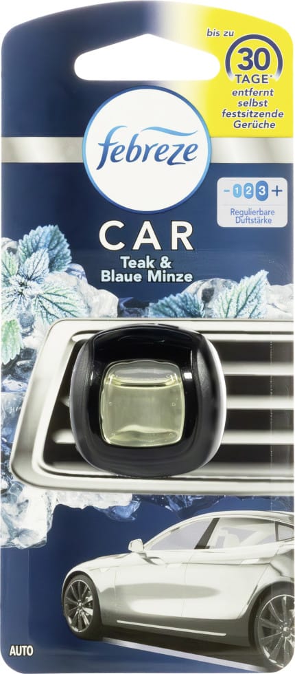 airflair Lufterfrischer Clip Febreze Car Teak & Blaue Minze