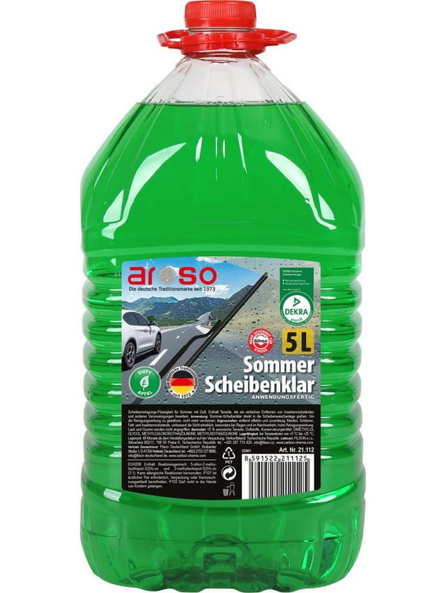 aroso Scheibenreiniger Sommer gebrauchsfertig Apfel 5 L