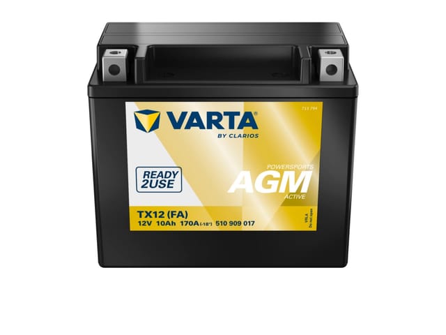 Varta AGM-Motorradbatterie TX12 FA 12V 10Ah 170A