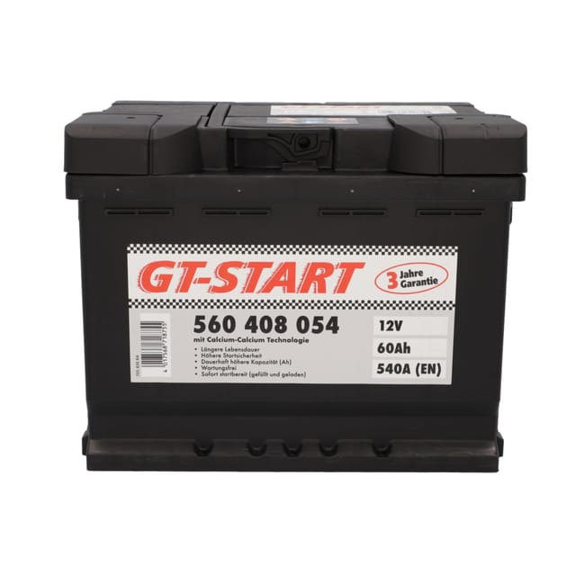 GT-Start Starterbatterie SLI 60Ah 540A 560 408 054