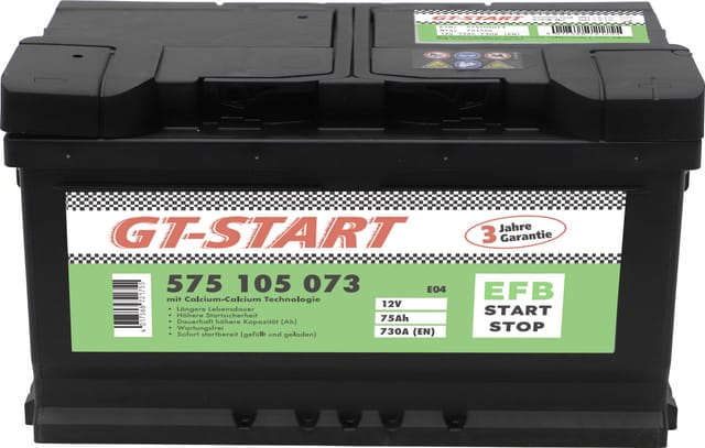 GT-Start Starterbatterie EFB 75Ah 730A 575 105 073