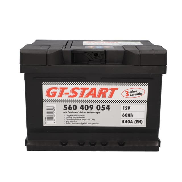 GT-Start Starterbatterie SLI 60Ah 540A 560 409 054