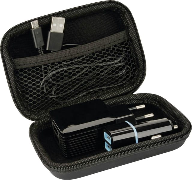 Cartrend Reiseset Micro USB 12V-240V 4-teilig
