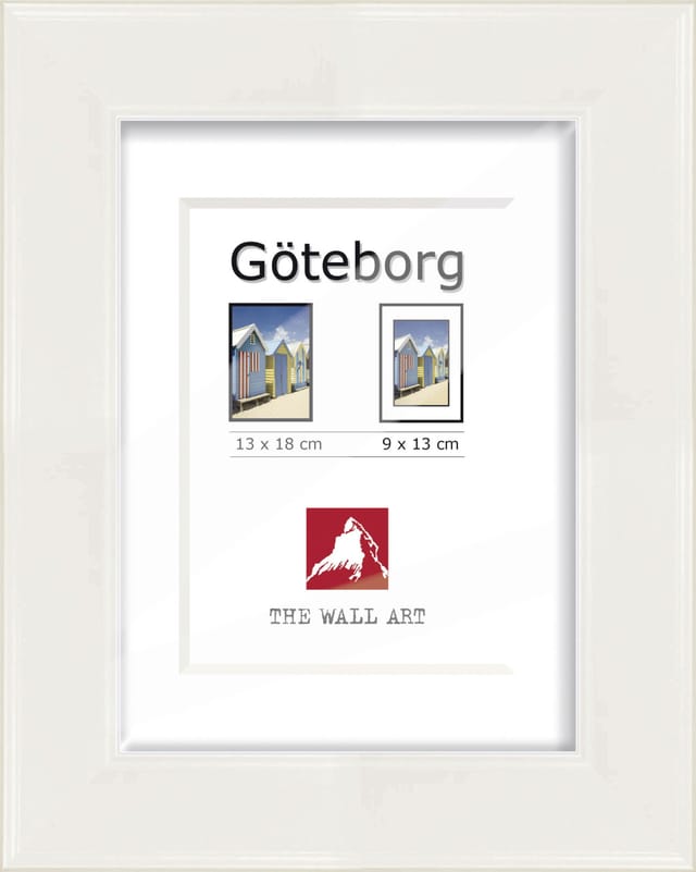 Holz Bilderrahmen Göteborg weiß, 13x 18 cm