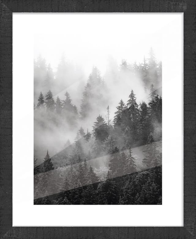 Holz Bilderrahmen Bern, schwarz, 40 x 50 cm