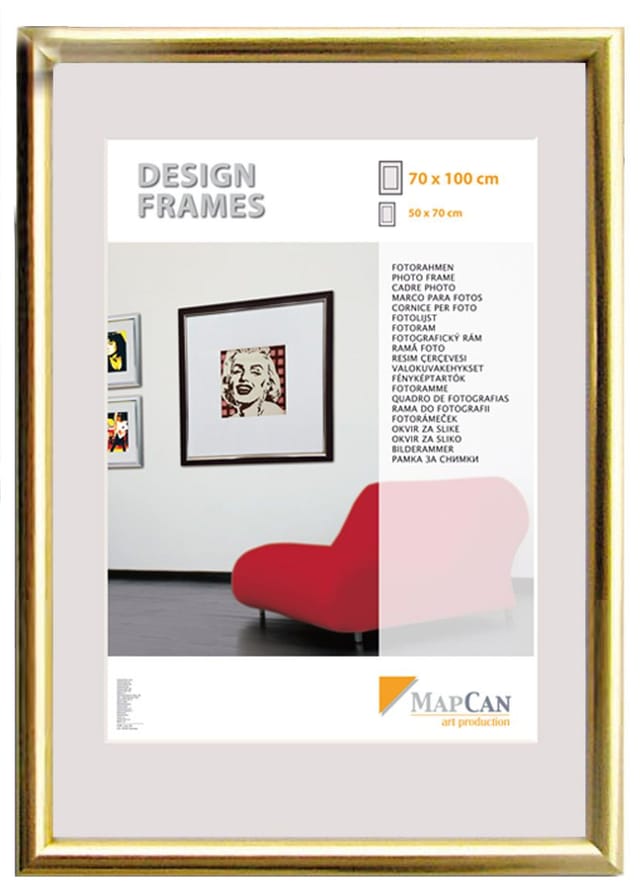 Kunststoff Bilderrahmen Design Frames gold, 10,5 x 15 cm