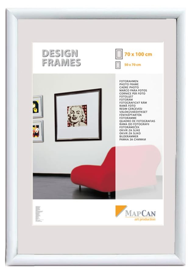 Kunststoff Bilderrahmen Design Frames weiß, 13 x 18 cm